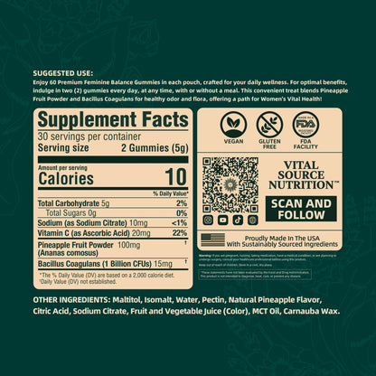 Premium Feminine Balance Gummies
